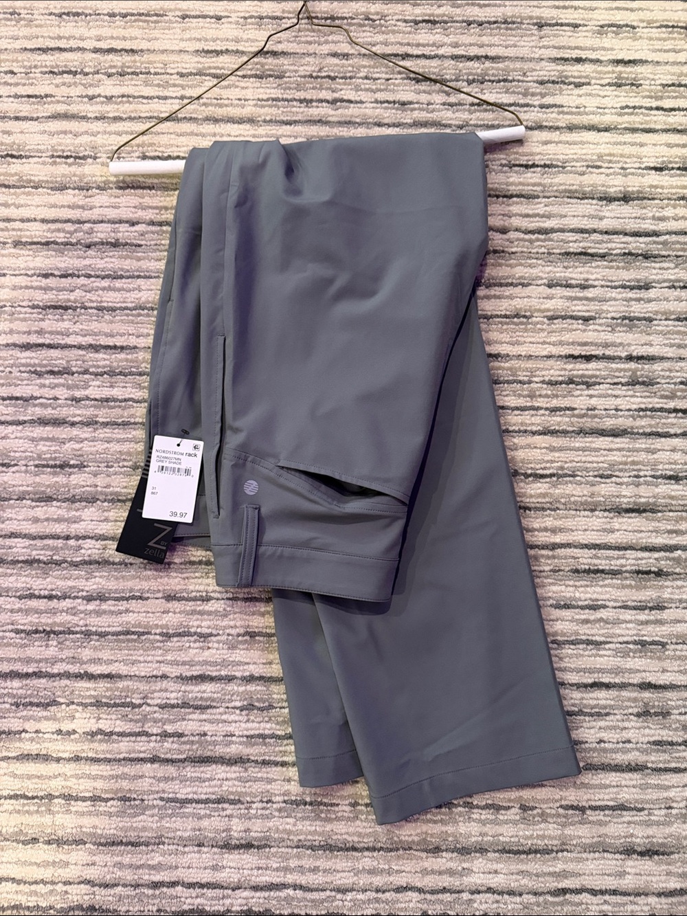 Zella Men's Gray Athletic Jogger Pants